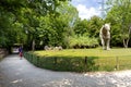 Visiting Bussolengo prehistoric park, Verona, Italy