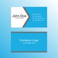 Blue Identity card, Blue professional visiting card for the business, visiting card design, Corporate visiting card,