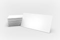 Visiting card blank mockup, template, on a dark background. Royalty Free Stock Photo