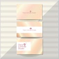 Visiting card, business card set with abstract pattern Royalty Free Stock Photo