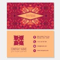 Visiting card with Modern icon design.business card template. l Royalty Free Stock Photo