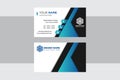 Visiting company Creative and Clean business card design template Royalty Free Stock Photo