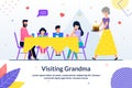 Visiting Grandma and Sweet Moment Motivate Poster