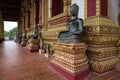 Visiting Haw Phra Kaew, also written as Ho Prakeo in Vientiane, Laos Royalty Free Stock Photo