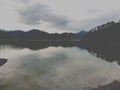 visiting lake while still cloudy
