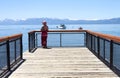 Visiting Lake Tahoe, California.