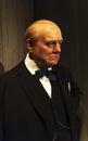 Winston Churchill`s wax figure Royalty Free Stock Photo