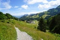 Trail and walk in the region of Le Moleson in Fribourg, Switzerland