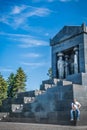 Visiting monument to the Unknown Hero, Belgrade, Serbia Royalty Free Stock Photo