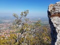 Visiting San Marino Republic. A bird`s eye view from mount Titan