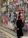 Giant graffiti art on the streets of Brick Lane, East London Uk Royalty Free Stock Photo