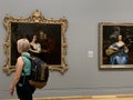 Visiting Tate Britain art museum on Millbank in the City of Westminster in London