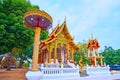 Visiting of Wat Sangkharam Temple Pratu Lee, Lamphun, Thailand Royalty Free Stock Photo