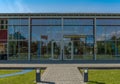 Visitor center of the regional park Rhein Main Portal Weilbacher gravel pits