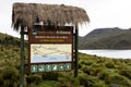 The Antisana Ecological Reserve visitor information sign