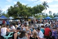 Visitors at Muri Night Markets in Rarotonga Cook Islands