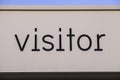 Visitor Sign Royalty Free Stock Photo