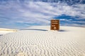 Visitor Sign White Sands New Mexico National Monument Royalty Free Stock Photo