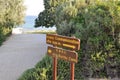 Visitor Signs at Anzac Cove, Gallipoli Peninsula, Turkey