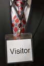 Visitor tag Royalty Free Stock Photo