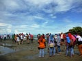 Visitor Tanah lot Royalty Free Stock Photo