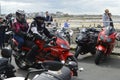 Visitors admire motorbikes at Margate Meltdown annual bike ride.