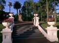 Visitors in Albert park in Auckland - New Zealand Royalty Free Stock Photo