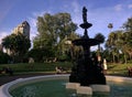 Visitors in Albert park in Auckland - New Zealand Royalty Free Stock Photo