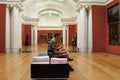 Visitors in Auckland Art Gallery New Zealand