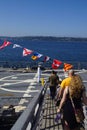 Visitors board the USS Gridley