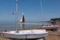 Visitors and Boats at Whitstable Kent, UK