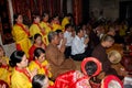 Visitors burning incense ceremony at Kiep Bac tempel