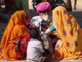 Visitors at Camel fair, Jaisalmer, India