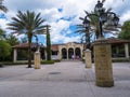 The Visitors centre and town museum in St Augustine in Florida USA