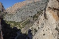 Visitors and climbers at Caminito del Rey path, Spain