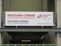 visitors corner sign for Ernst Happel Stadium Royalty Free Stock Photo