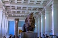 Visitors in Egypt Hall of the British Museum.