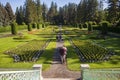 Visitors enjoy Manito Park and Botanical Gardens in Spokane, WA Royalty Free Stock Photo