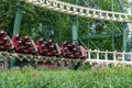 Fast and gigantic roller coaster at Efteling theme park