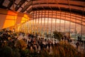 London, UK. 03-11-2018. Visitors enjoying view from Sky Garden Terraces at south London.