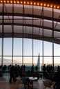 London, UK. 03-11-2018. View at south London with Shard from Sky Garden Terraces.