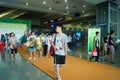 Visitors enter the exhibition hall, in Shenzhen animation festival activities