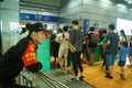 Visitors enter the exhibition hall, in Shenzhen animation festival activities