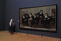 Visitors at the famous Rijksmuseum in Amsterdam, Netherlands. Royalty Free Stock Photo