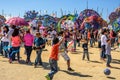 Visitors at Giant kite festival, All Saints' Day, Guatemala Royalty Free Stock Photo