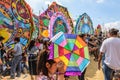 Visitors at Giant kite festival, All Saints' Day, Guatemala Royalty Free Stock Photo