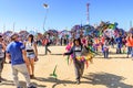 Visitors at Giant kite festival, All Saints' Day, Guatemala Royalty Free Stock Photo