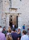 Visitors Inside Diocletian`s Palace, Split, Croatia