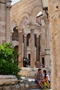 Visitors Inside Diocletian`s Palace, Split, Croatia