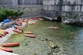 Kayaks on the Beach at Old Town Dubrovnik
